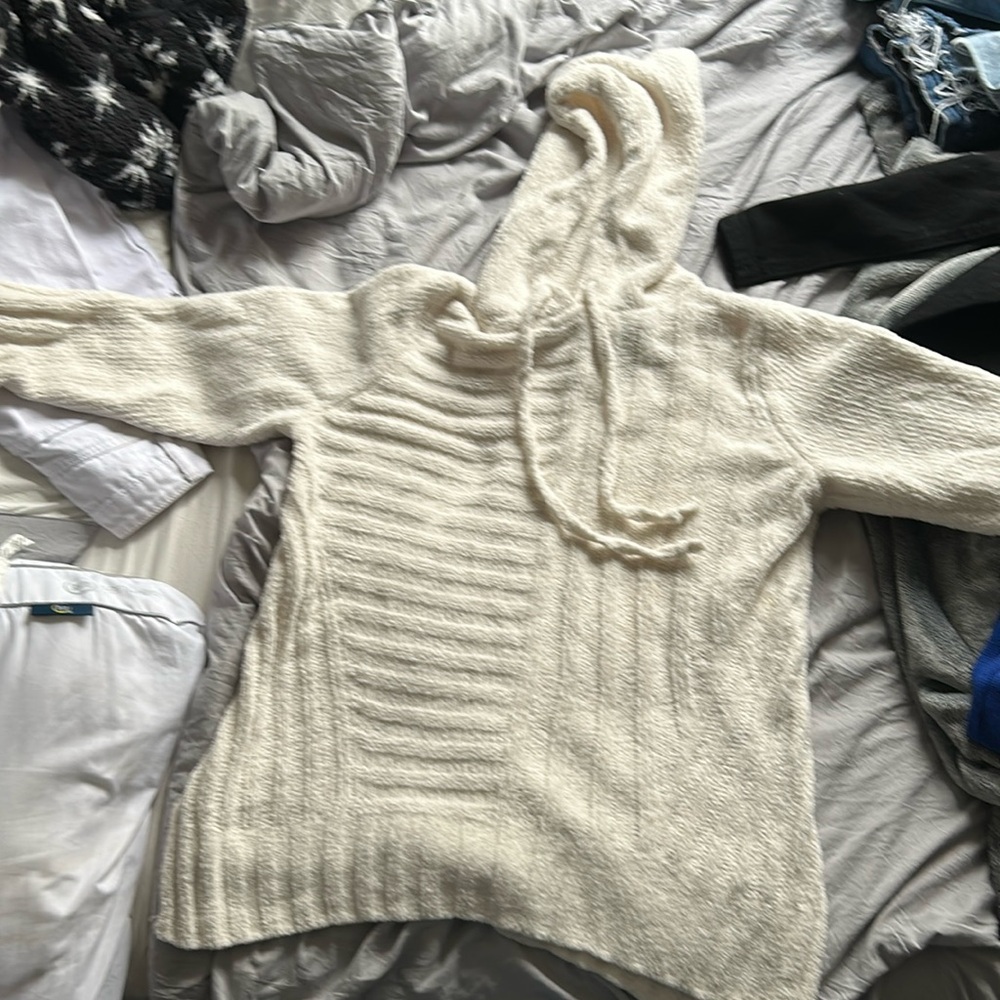 Cashmere White Hoodie